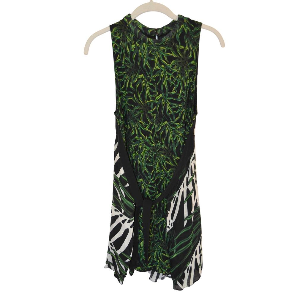 Proenza Schouler Tropical Print Mini Dress Silk Size 4 - Picture 3 of 9